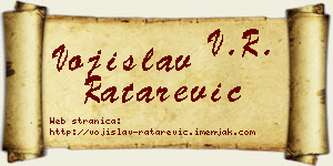 Vojislav Ratarević vizit kartica